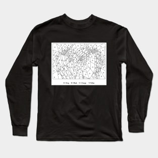 Spider color by number Long Sleeve T-Shirt